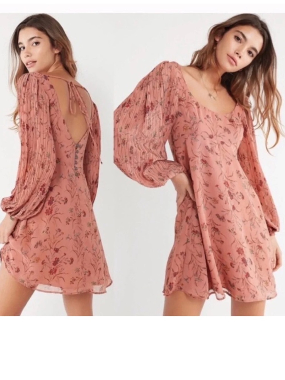 Urban Outfitters Mauve Floral mini dress Dress